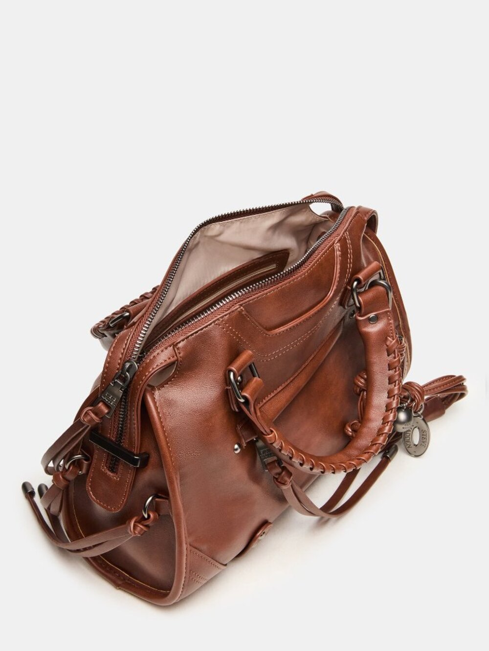 NEW STEVE MADDEN RIGGS BAG RUST Womens Top Handle Crossbody Purse - Picture 5 of 5